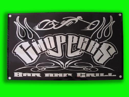 original logo choppers mirror wall hanging