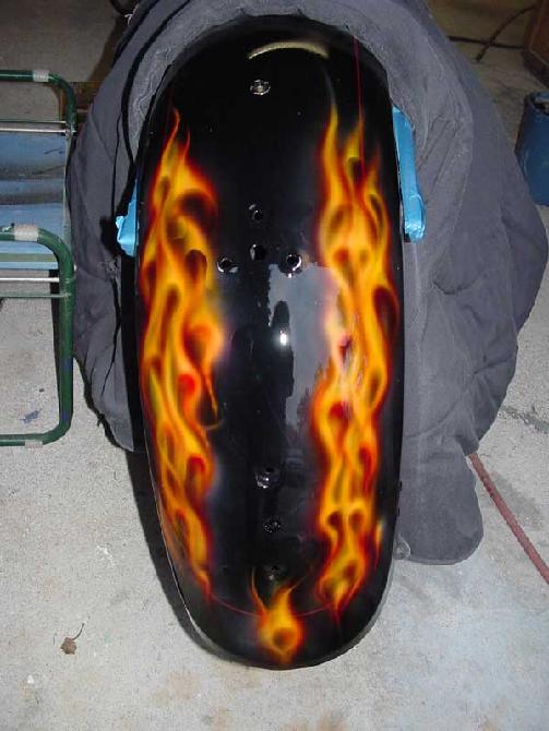 Custom Paint Bike Flames