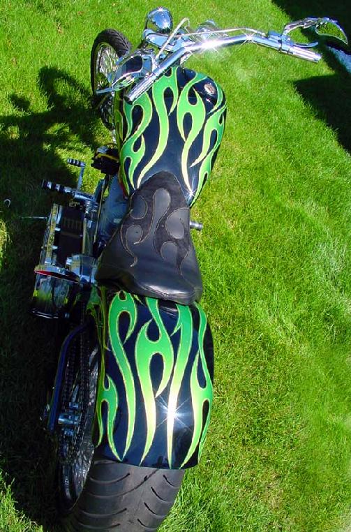 Custom Paint Bike Flames