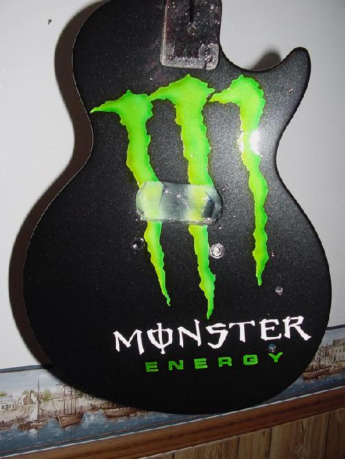 custom painted guitar