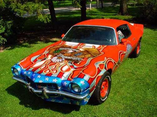 "The Spirit of Freedom" 1970 1/2 Z-28- metalflake, candy and leaf gilding